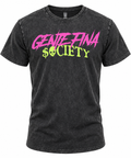 GENTE FINA $ociety Retro 80s Style $kull T-Shirt