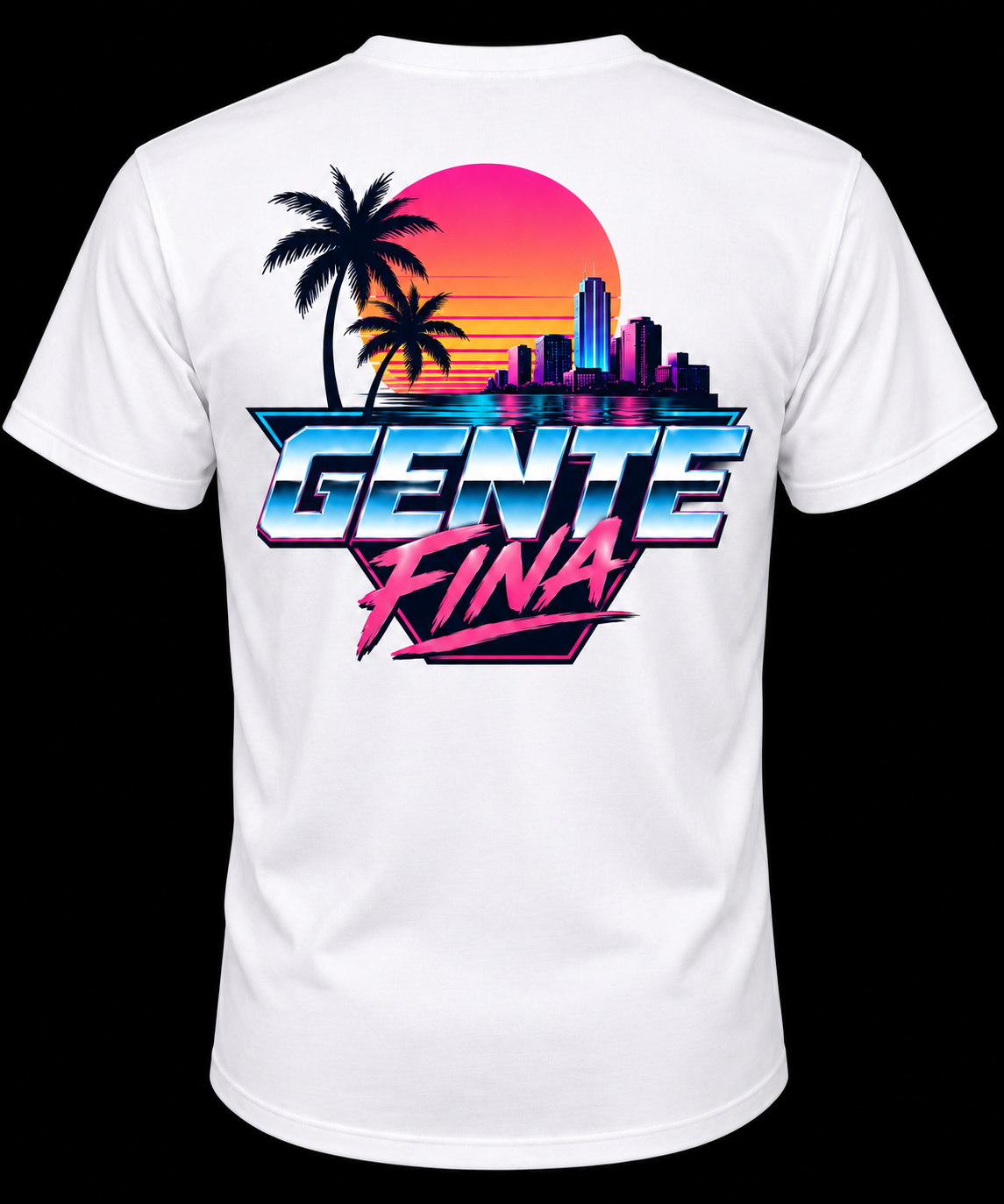 GENTE FINA RETRO 80s Vice City T-Shirt