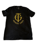 GENTE FINA GOLD MONOGRAM T-SHIRT