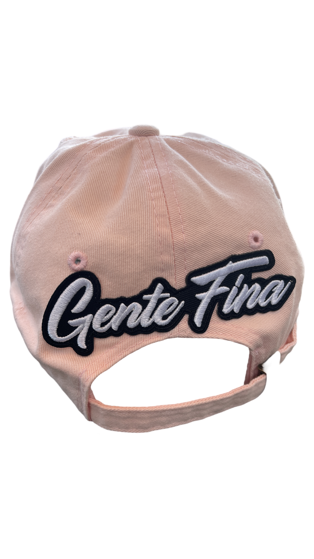 GENTE FINA ROSE MONOGRAM DISTRESSED CAP