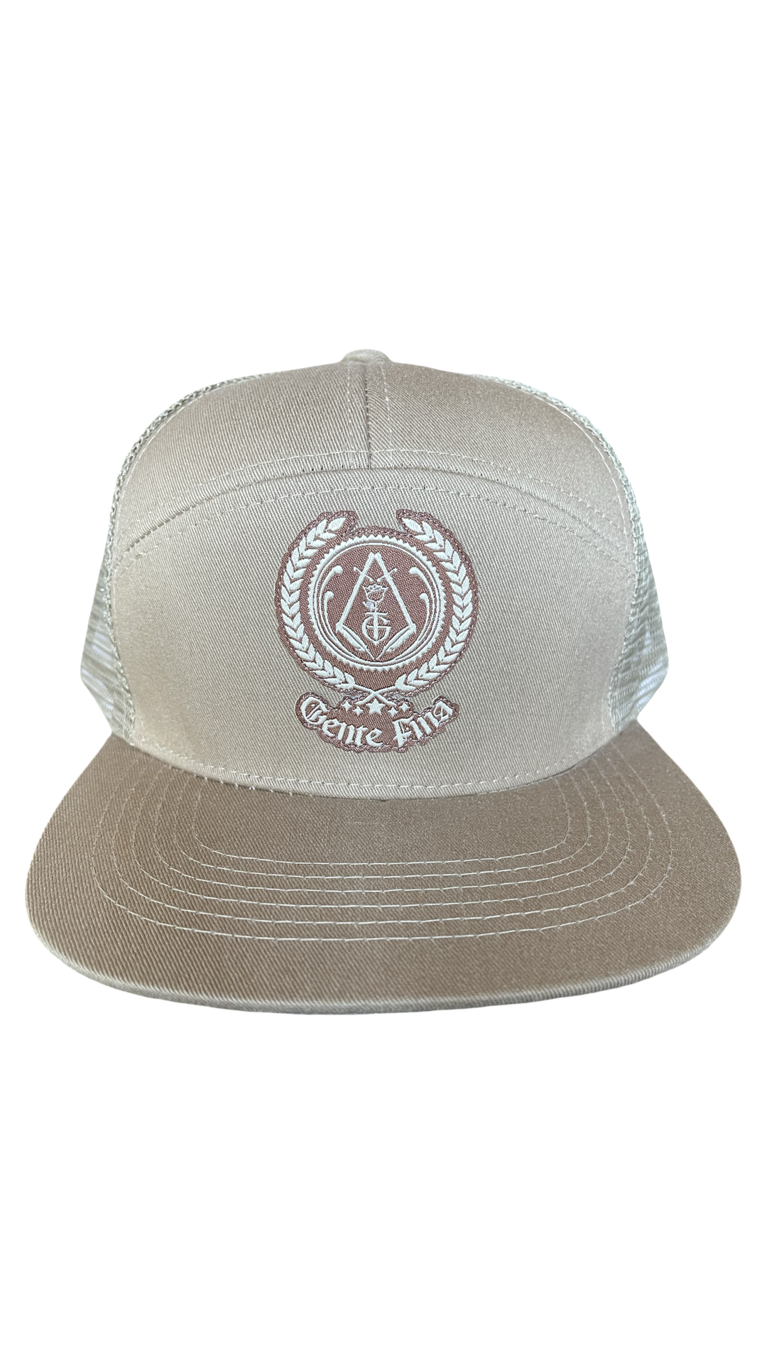 GENTE FINA CREST TRUCKER HAT