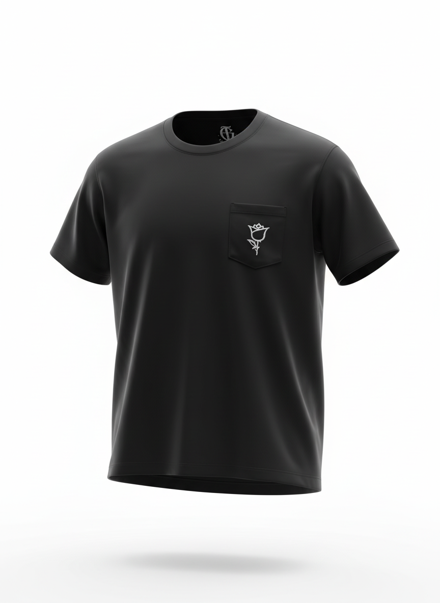 GENTE FINA SOCIETY POCKET T-SHIRT